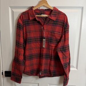 Alpine Design Red and Black Plaid Men's Shirt